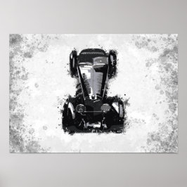 Poster Arte de Carro Retrô