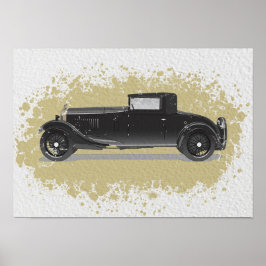 Poster Arte de Carro Retrô