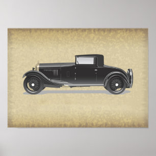 Poster Arte de Carro Retrô