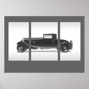 Poster Arte de Carro Retrô