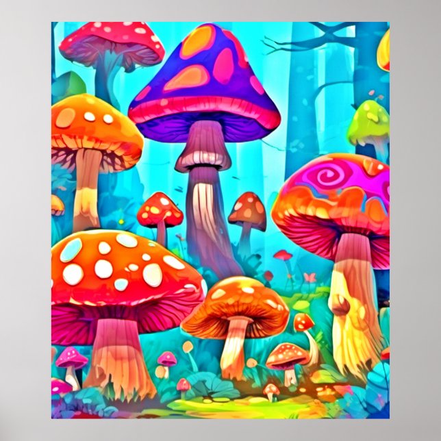 Poster Arte de Cartoon Giant Mushroom (Frente)