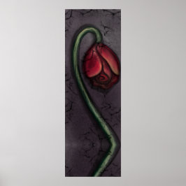 Poster Arte de Casa Assombrada Rosa Moribunda Gótica