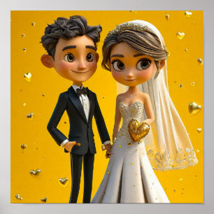 Poster Arte de Casamento