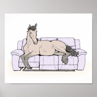Poster Arte de Cavalo Aconchegante | Decoração Aconchegan