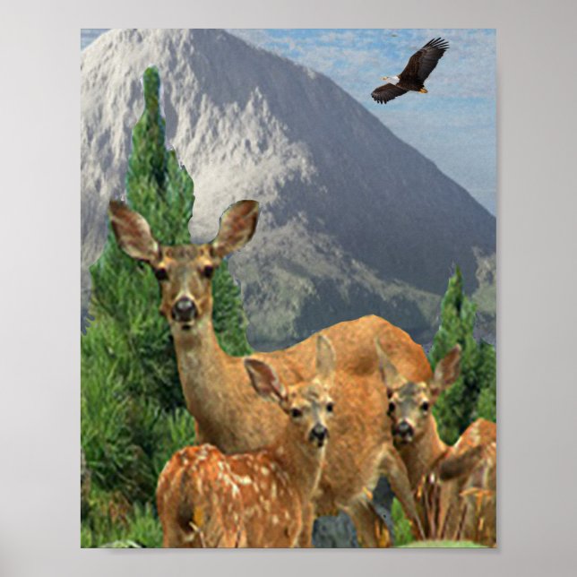 Poster Arte de cervo (Frente)