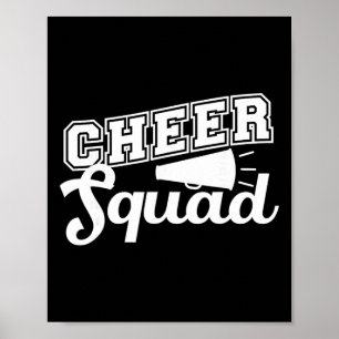 Poster Arte de Cheerleader Fofa Mulheres Garotas Esquadrã