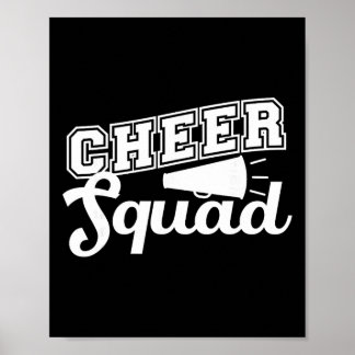Poster Arte de Cheerleader Fofa Mulheres Garotas Esquadrã