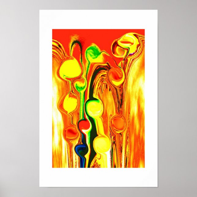 Poster Arte de chuva dourada (Frente)