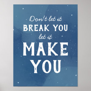 Poster Arte de Citação Inspiradora Motivacional
