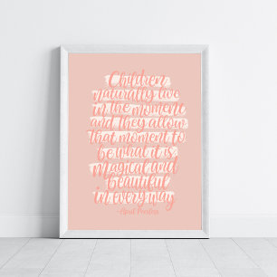 Poster Arte de Citação Motivacional da Escola de Acolhime