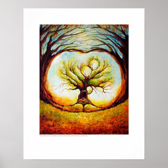 Póster Arte de Cobrir de raio-x - Tomada de Carvalho Anti (Frente)