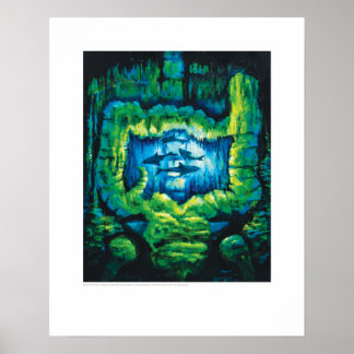 Poster Arte de Cobrir de raios X - Caverna de Colon Subma