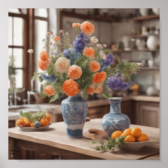 Poster Arte de Comida Culinária da Cozinha (Frente)