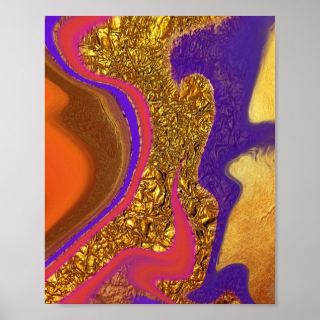 Poster arte de cor vibratória (Frente)