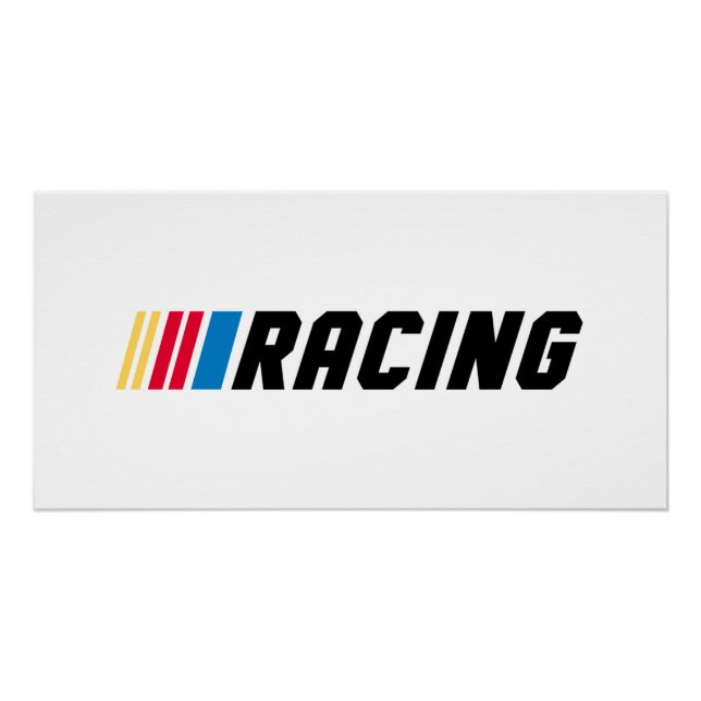 Póster Arte de Corrida da NASCAR (Frente)