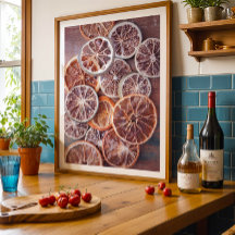 Arte de cozinha quente e seca laranja quente