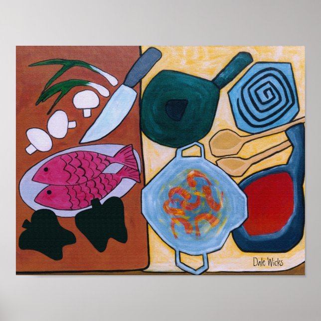 Póster Arte De Cozinhar (Frente)