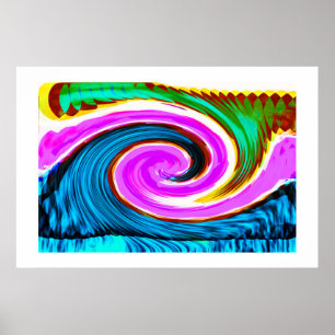 Póster Arte de cruzeiro fluvial