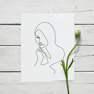 Poster Arte de desenho de linha   Arte moderna minima