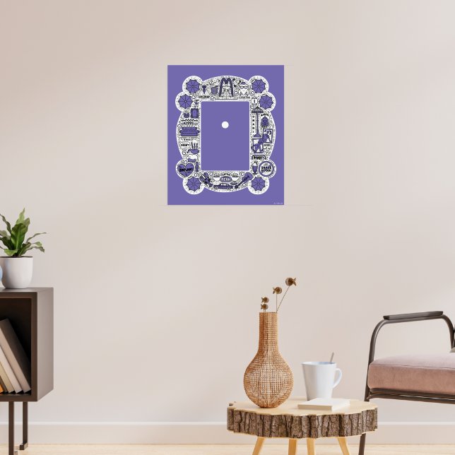 Poster Arte de Desenho FRIENDS™ em Moldura (Sala de Estar 3)