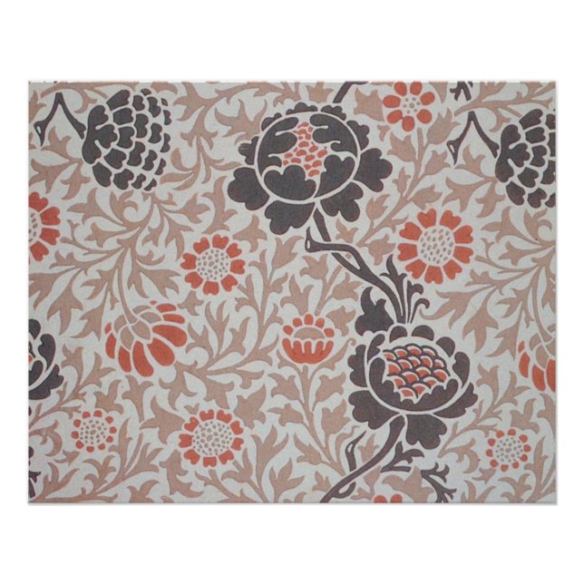 Póster Arte de Design Botânico Grafton de William Morris (Frente)