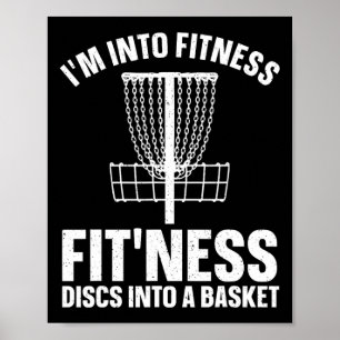 Poster Arte de Disc Golf para Homens Mulheres Jogador de