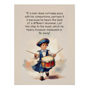 Póster Arte de Drummer Diferente