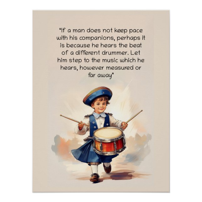 Póster Arte de Drummer Diferente (Frente)