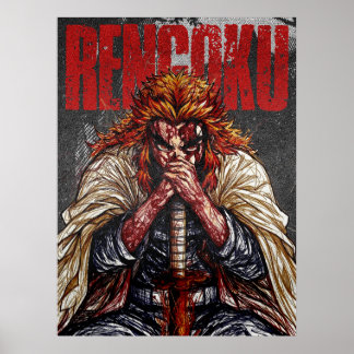 Poster Arte de Esboço de Anime Texturizado Escuro