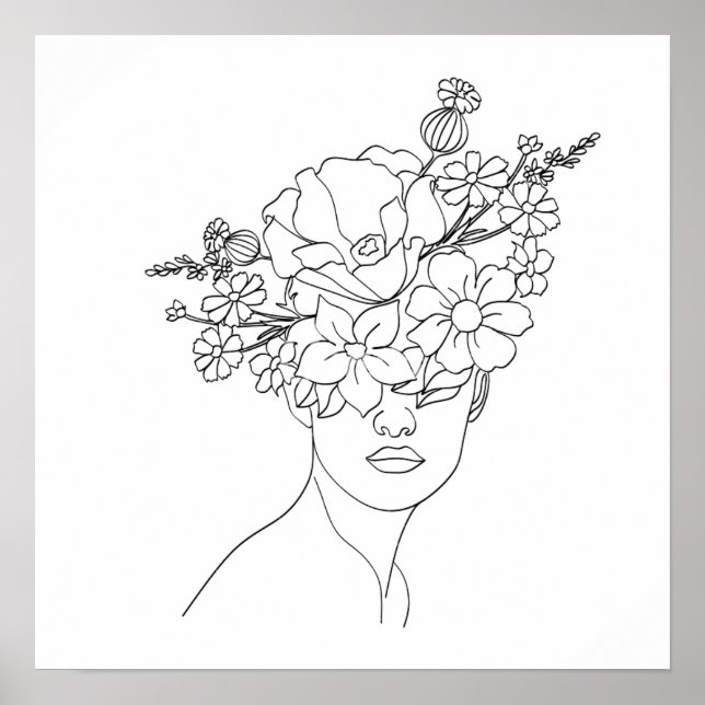 Poster Arte de esboço fino (Frente)