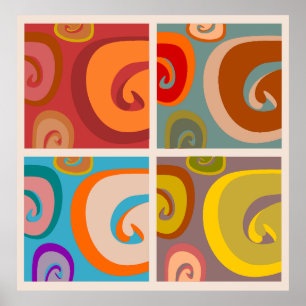 Poster Arte de estilo Vintage Pop art 60s