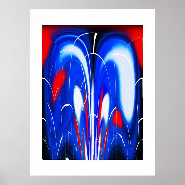 Póster Arte de explosões cósmicas (Frente)