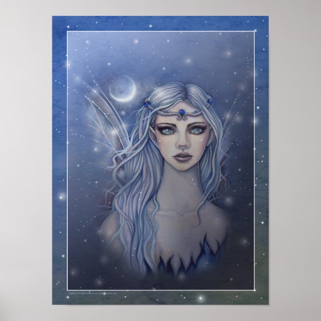 Póster Arte de Fantasia da Fada Safira (Frente)