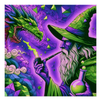 Arte de Fantasia do Mágico Dragão