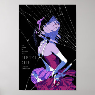 Poster Arte de Filme Japonês Perfect Blue 1997