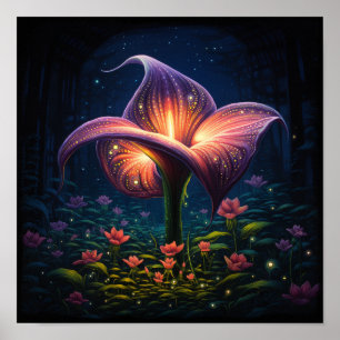 Poster Arte de Flor de Lírio Calla Fofa -- Lírio de Flori