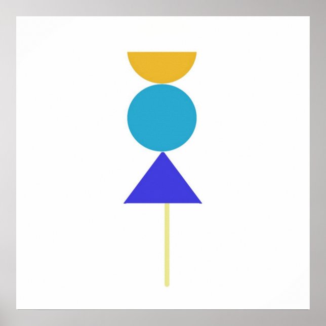 Poster arte de formas abstratas (Frente)