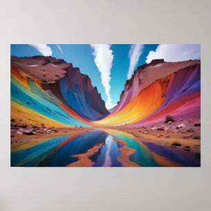 Poster Arte de Fundo Natural da Floresta abstrato Paisage