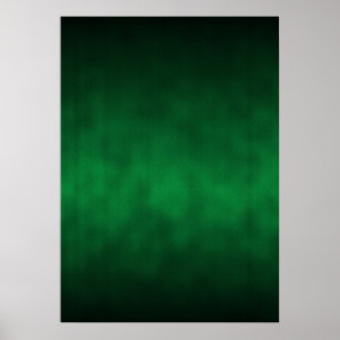 Póster Arte de fundo verde em forma de ouro gótico