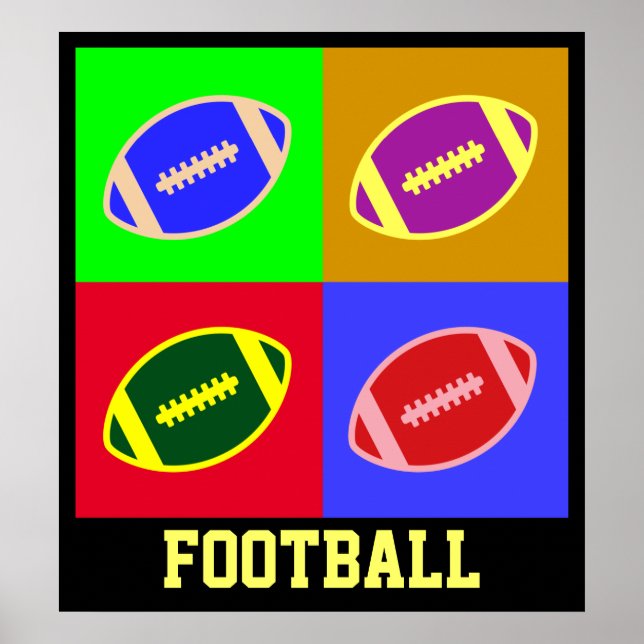 Póster Arte de futebol (Frente)