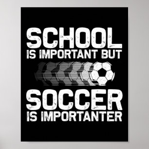 Poster Arte de Futebol Engraçada Para Meninos Meninas Hom