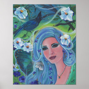 Poster Arte de giro-fada-primavera por Renee Lavoie