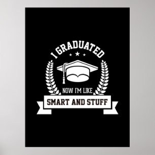 Poster Arte de Graduação   Eu Me Formei Agora Eu Sou Como