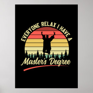 Poster Arte de Graduação   Eu Tenho um Mestrado