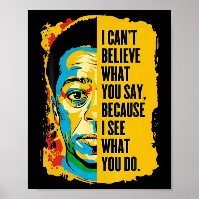 Poster Arte de Grafite James Ldwin Juneteenth História Ne (Frente)