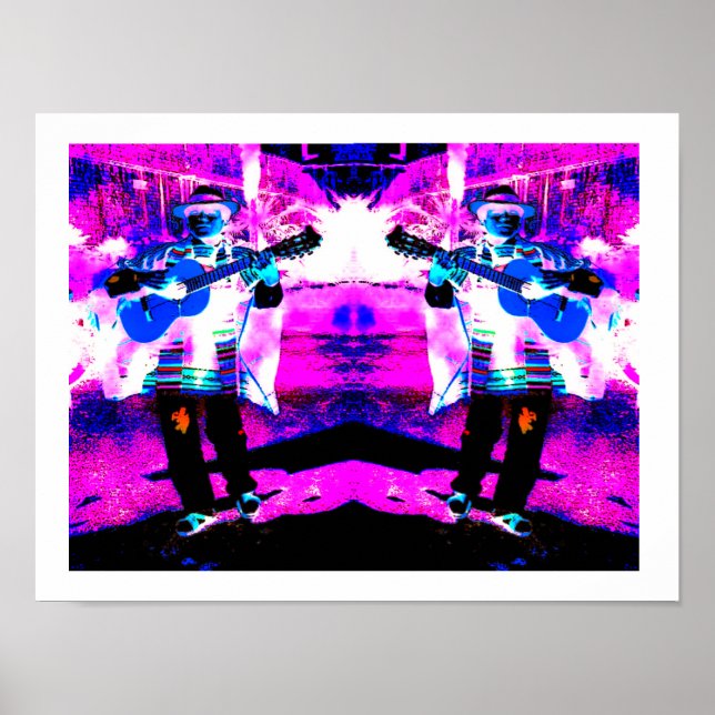 Poster Arte de guitarristas (Frente)