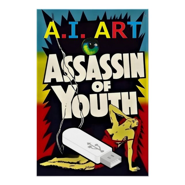 Póster Arte de I.A. - Assassino da Juventude (Frente)