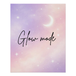 Póster Arte de IA névoa de lavanda e aura rosada