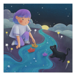Póster Arte de Ilustração Ausente