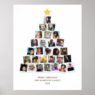 Poster Arte de Instantâneos da Árvore de Natal